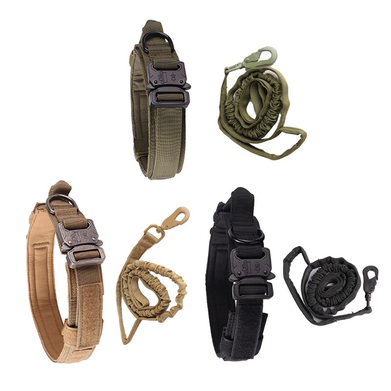 Nylon Tactical Dog Collar And Leash Set