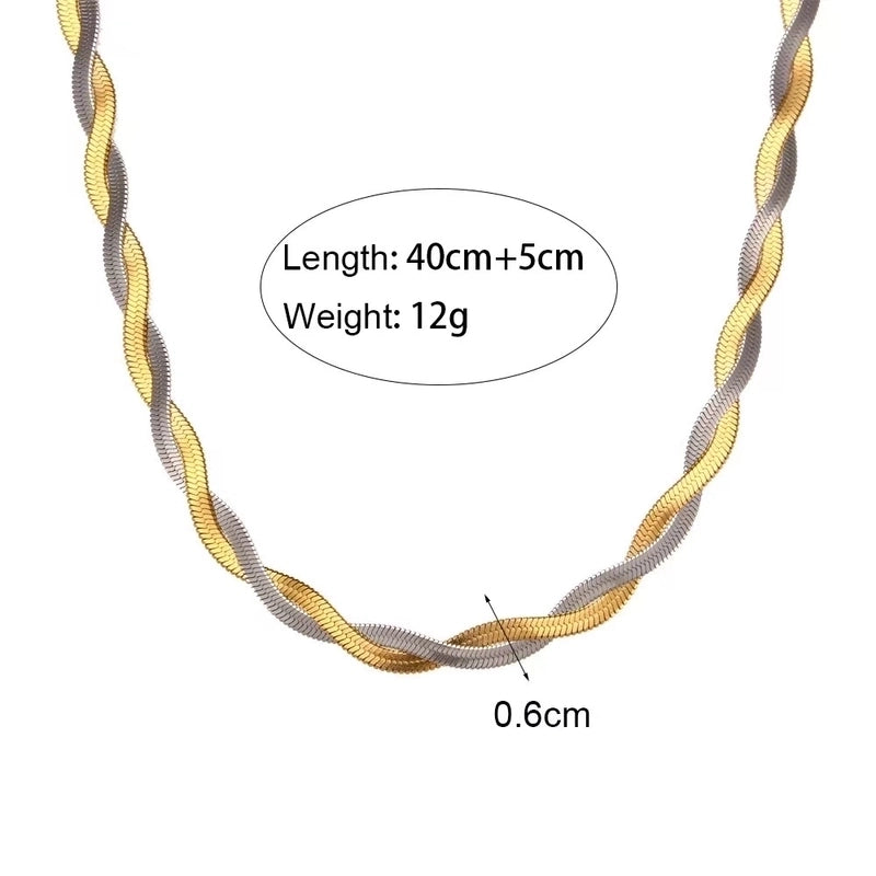 Casual Minimalist Classic Style Geometric Titanium Steel 18K Gold Plated Jewelry Set