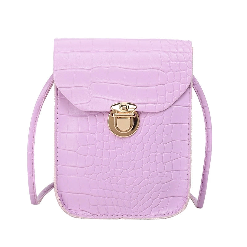 Women's Small Pu Leather Solid Color Streetwear Square Crossbody Bag
