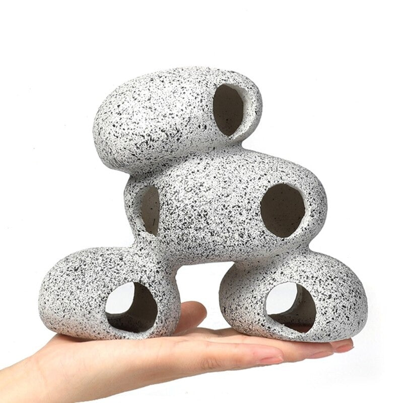 Shrimp Rock Cave Ornament For Aquarium