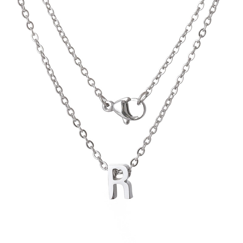 Titanium Steel Minimalist Plating Letter None Necklace