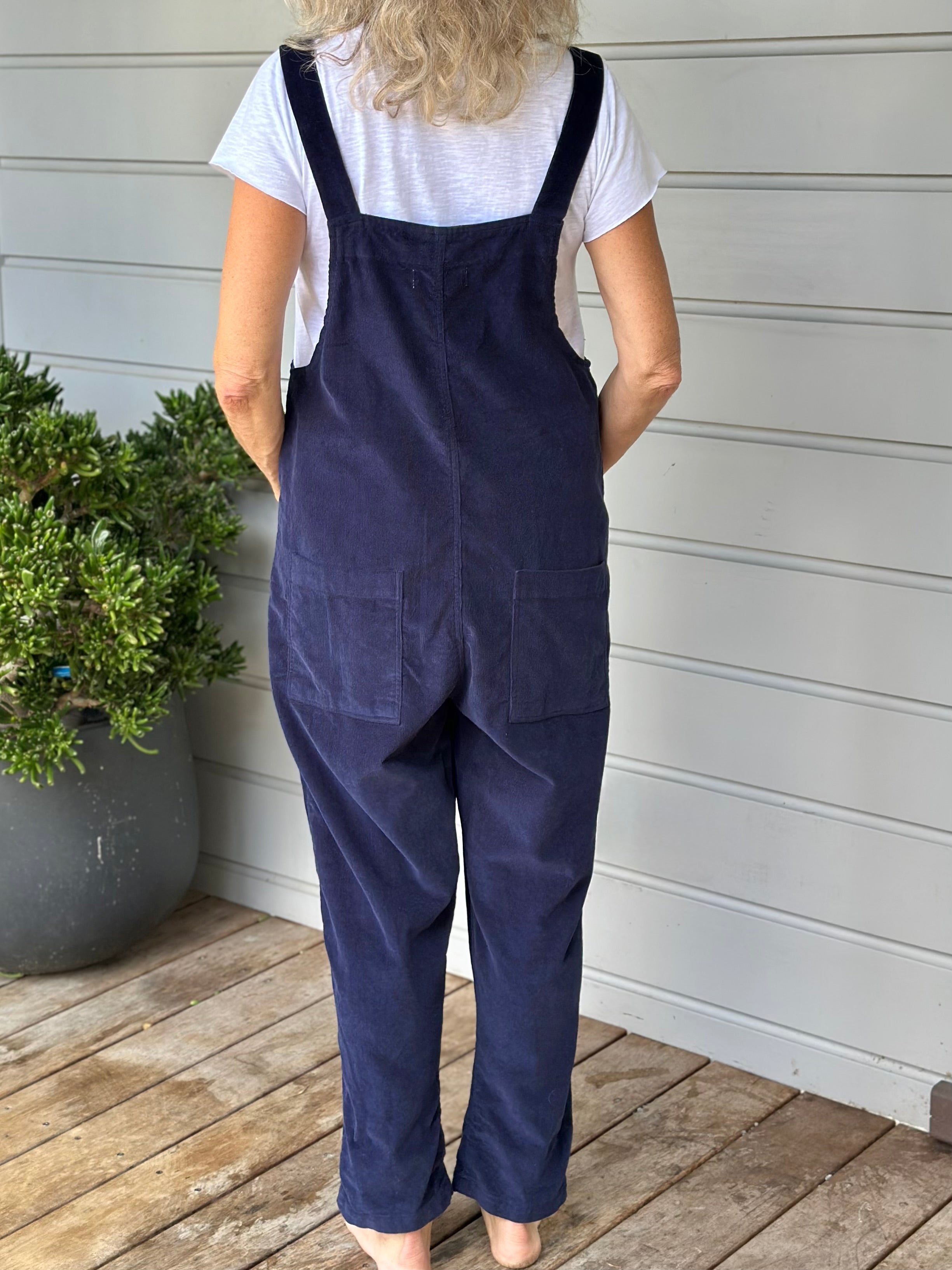 overalls - indigo cord