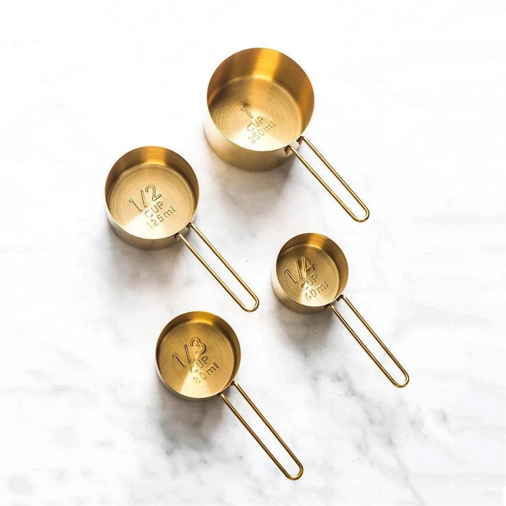 4-Piece Measuring Cup Set - Gold