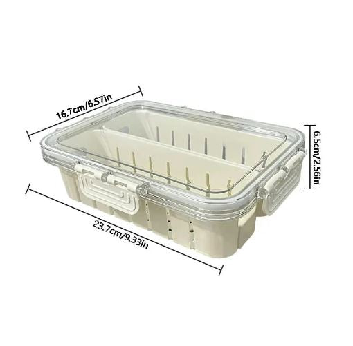 Small Snackle Container Lunch Box. Air-Tight Square Snack Container Snackle Box With Handle