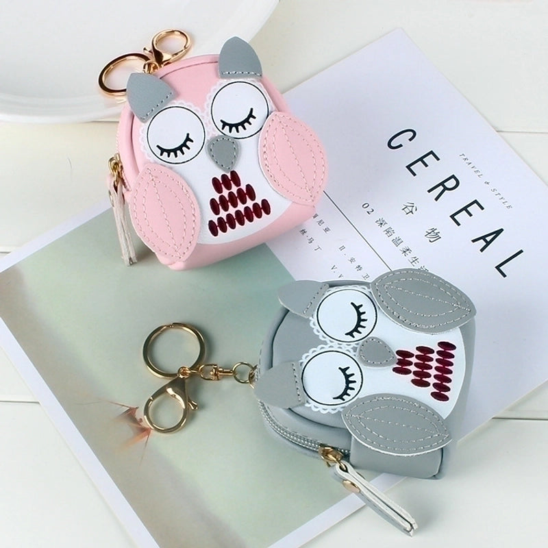 Women's Cartoon Pu Leather Zipper Coin Purses
