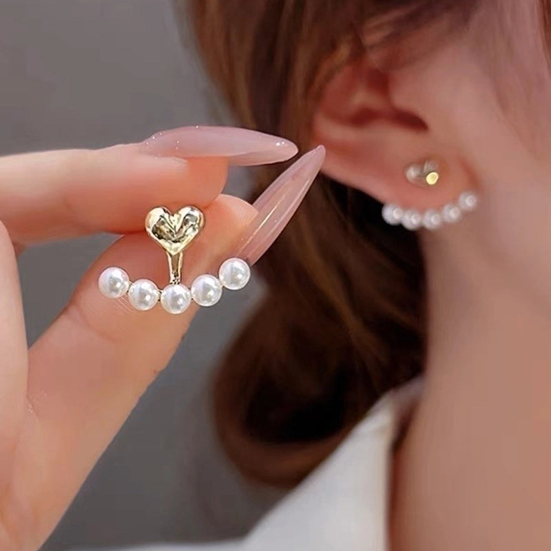 1 Pair Elegant Minimalist Streetwear Flower Bow Knot Plating Inlay Alloy Artificial Pearls Zircon Ear Studs