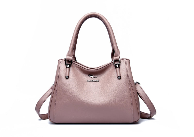 Women's Medium Pu Leather Solid Color Elegant Vintage Style Square Zipper Crossbody Bag