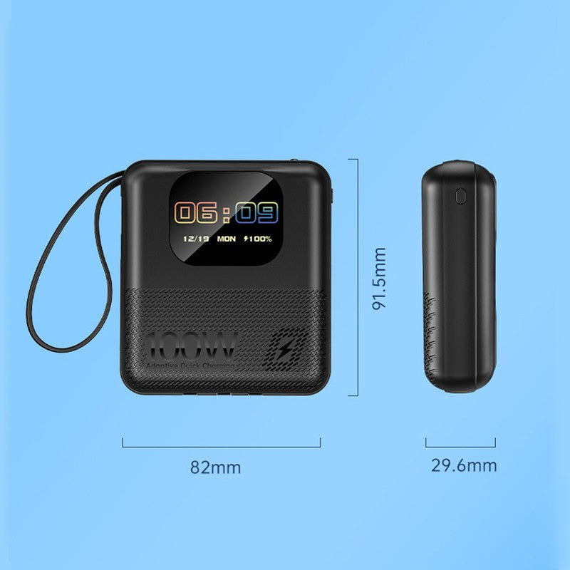 Multifunctional Smart 100W 10000mAh Power Bank Built-in Cable/ Bluetooth Speaker