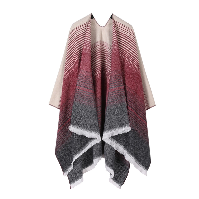 Shawl Women's Ethnic Style Yunnan Travel Wear Summer Sweet Knitted Cape In Stock