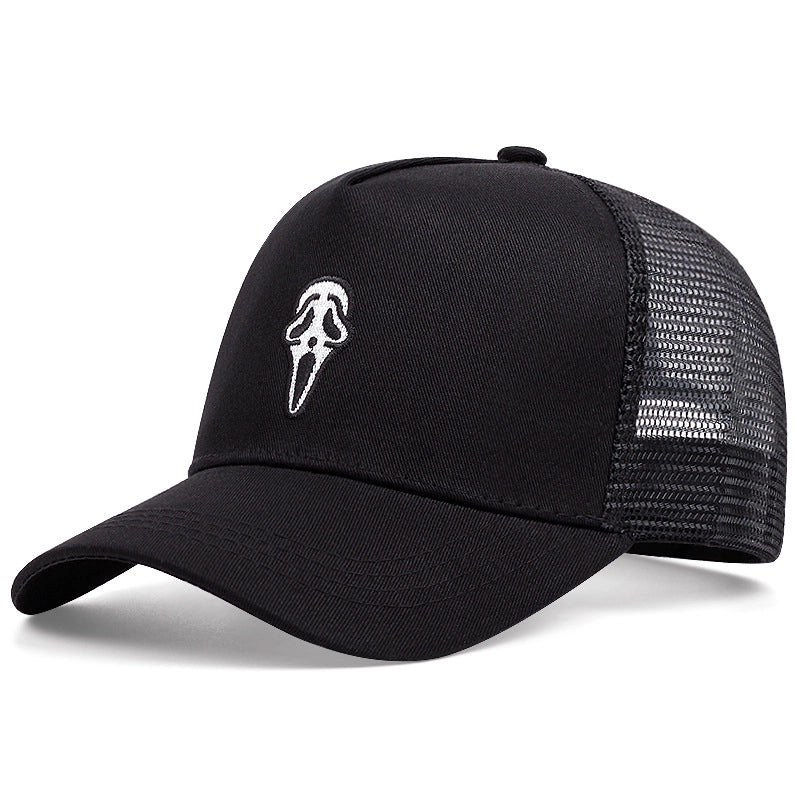 Unisex Classic Style Color Block Printing Curved Eaves Baseball Cap