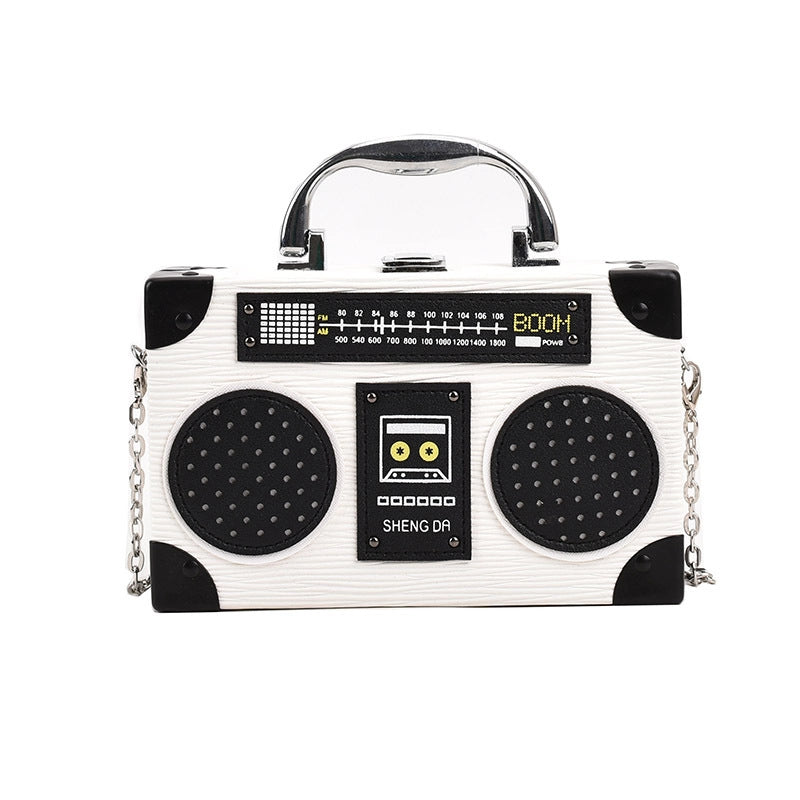 Women's Medium All Seasons Pu Leather Color Block Streetwear Square Lock Clasp Shoulder Bag