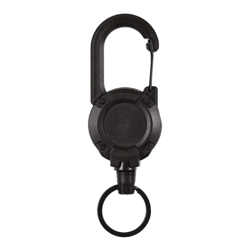 🔥Early Father's Day Hot Sale - Outdoor Automatic Retractable Nylon Rope Luya Anti-theft Tactical Keychain
