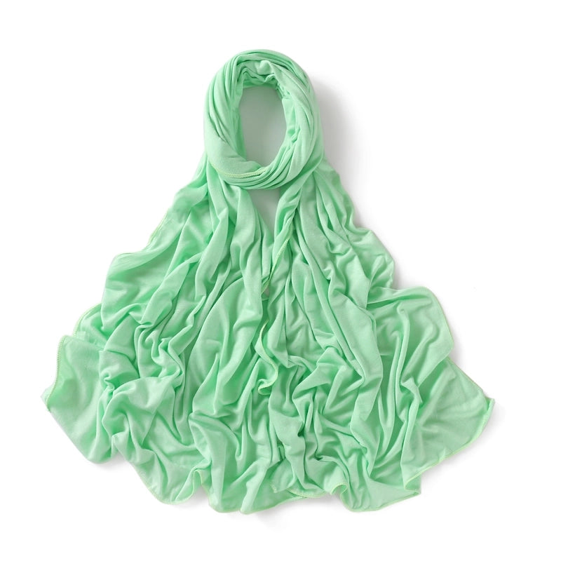 56 Color Optional Jersey Solid Color Mercerized Cotton Scarf Modal Long Scarf Jersey Cover Head Turban