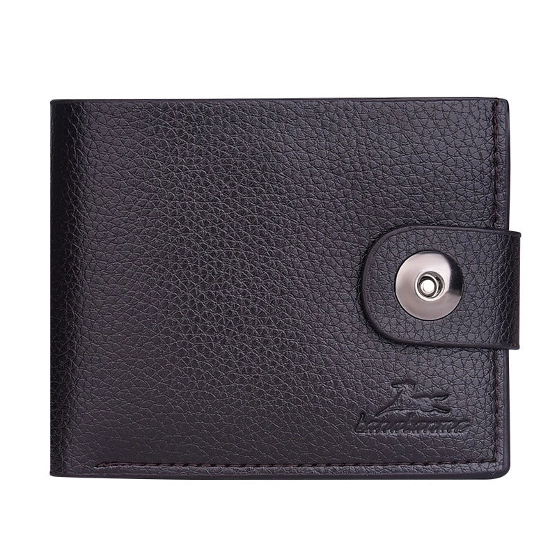 New Men's Wallet Short Style Personality Korean Men's Simple Wallet Purse