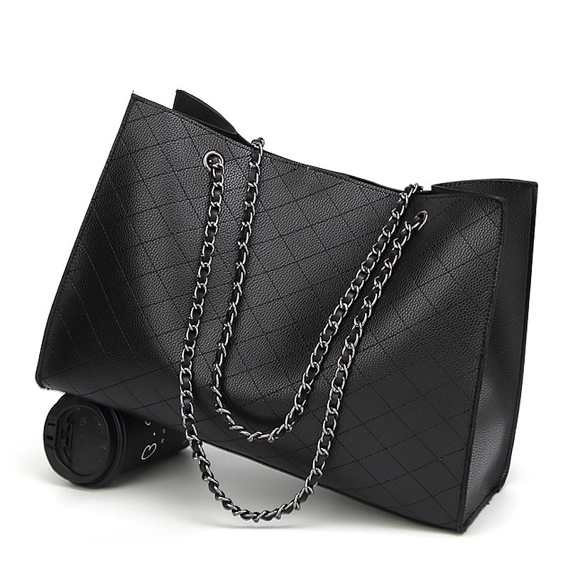 Women's Pu Leather Solid Color Streetwear Square Zipper Bag Sets