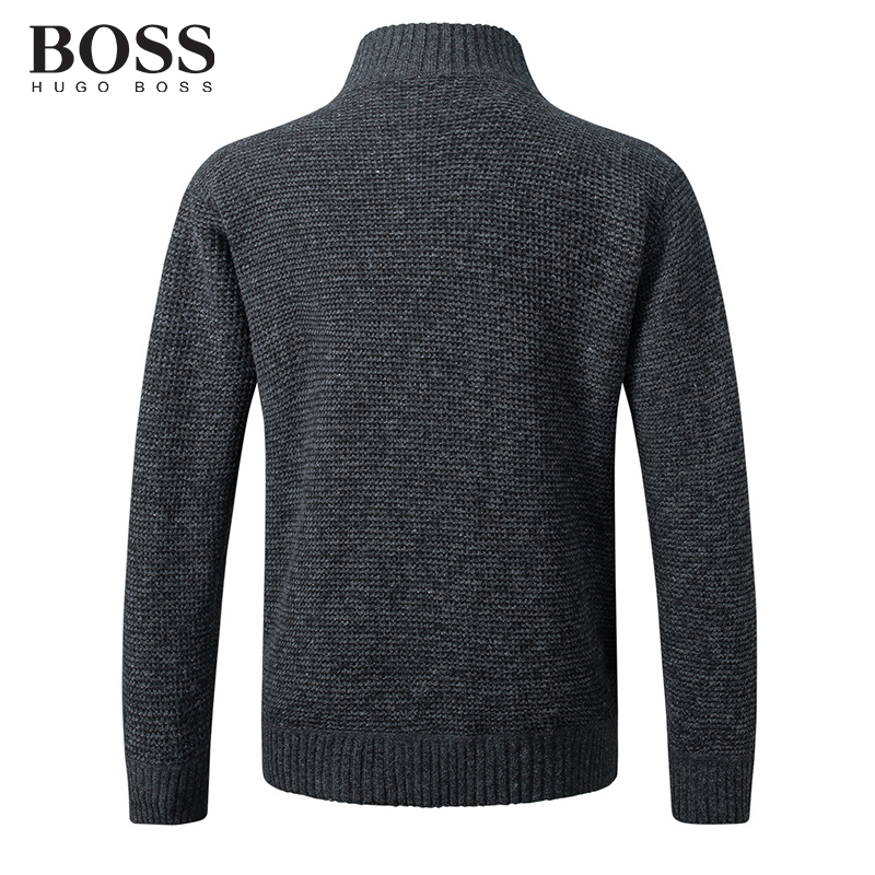 BOSS Men-s Knitted Sweater Cardigan