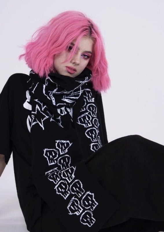 Women's Punk Streetwear Geometric Cotton Polyester Scarf