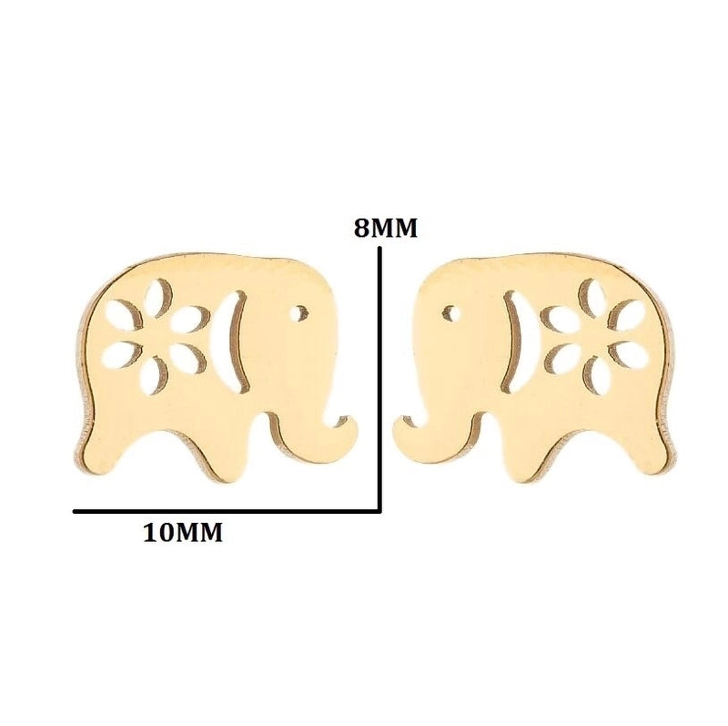 1 Pair Fashion Animal Owl Plating 304 Stainless Steel 18K Gold Plated Ear Studs