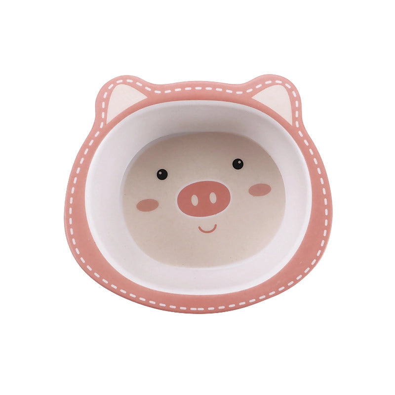 Cute Cartoon Bamboo Fibre Tableware 1 Piece