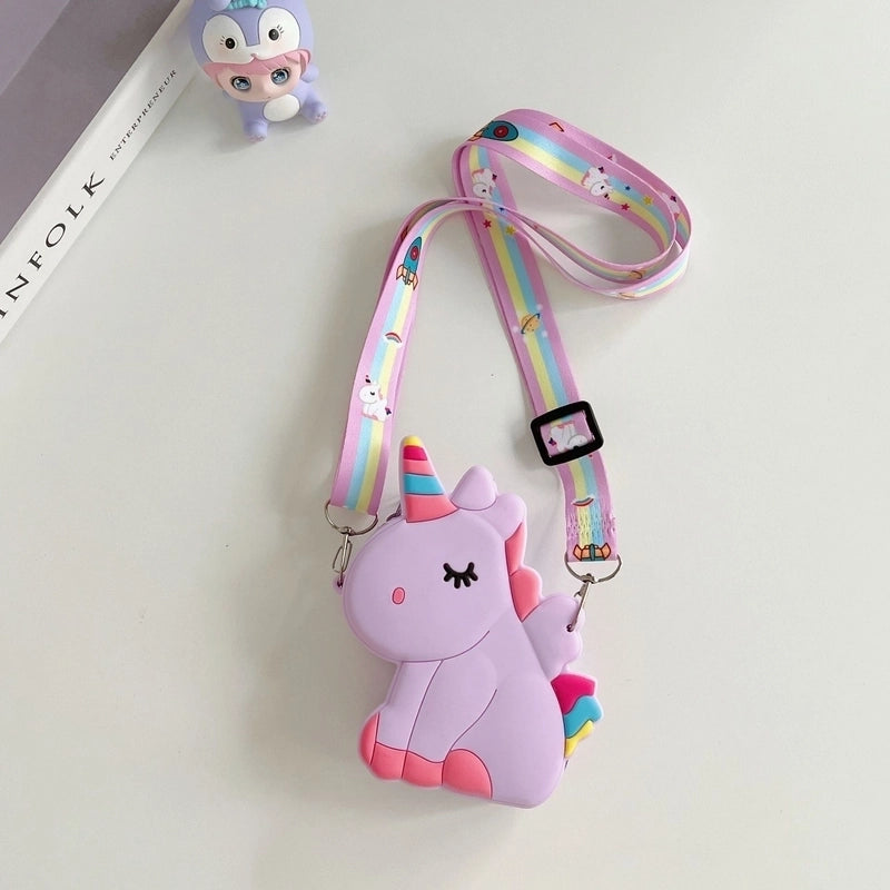 Kid's Silica Gel Zipper Kids Wallets
