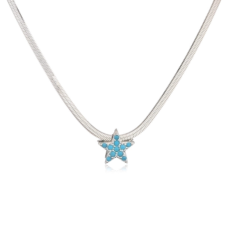 Fashion Heart Stainless Steel Copper Plating 18K Gold Plated Necklace