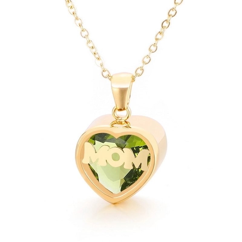 Stainless Steel Titanium Steel 18K Gold Plated Fashion Plating Heart Necklace