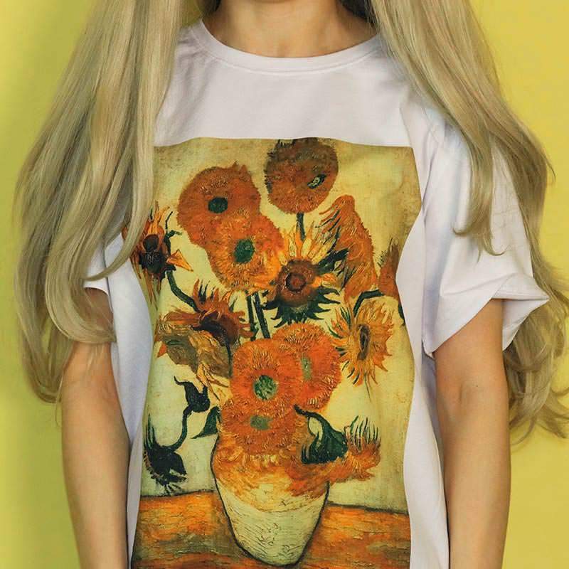 Van Gogh Sunflowers Tee