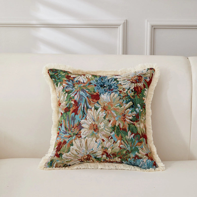 Minimalist Classic Style Geometric Cotton And Linen Pillow Cases