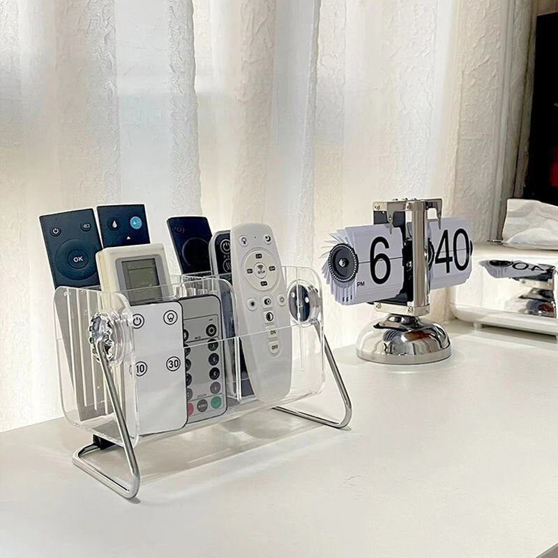 Acrylic Remote Holder - Mobile & Cosmetic Organizer - Home Desk