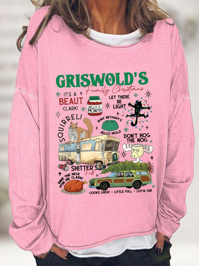 Women's Vintage Griswold Christmas Print T-Shirt