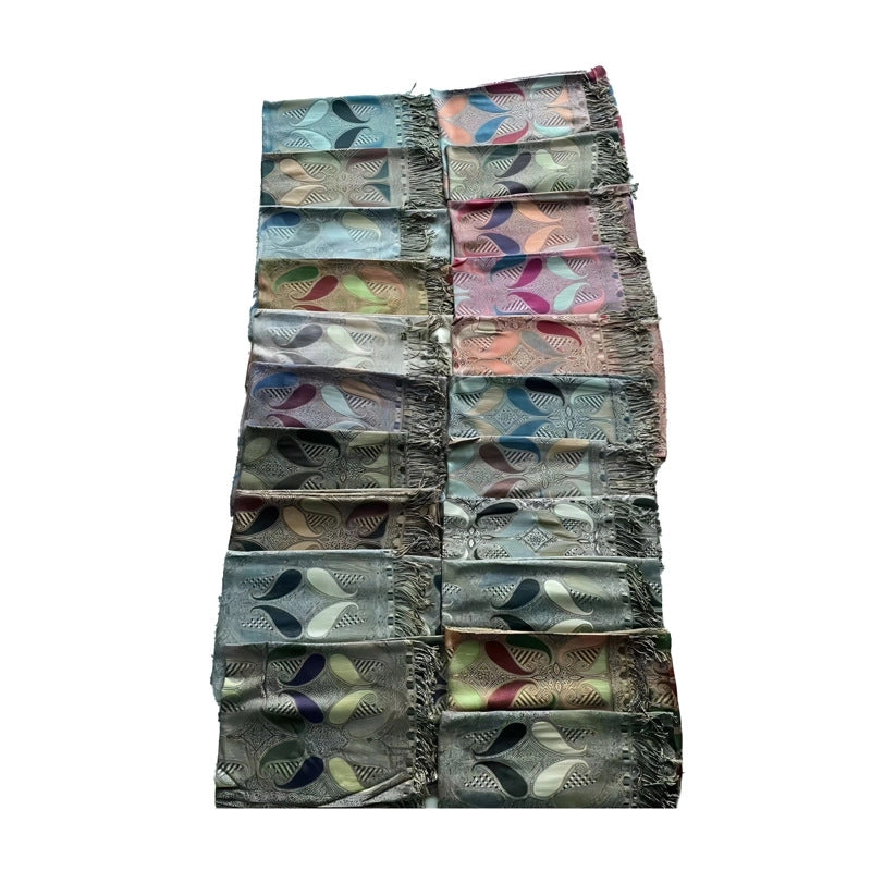 Pashmina Scarf Jacquard Tassel Spring And Summer Long Scarf Women's Double-sided Scarf Air Conditioning Large Shawl