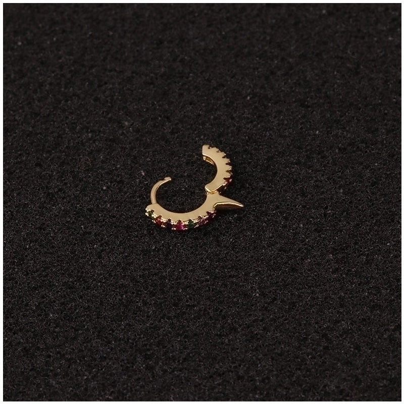 Lady U Shape Copper Earrings