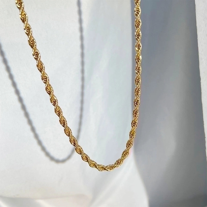 Minimalist Twist Stainless Steel Plating Necklace