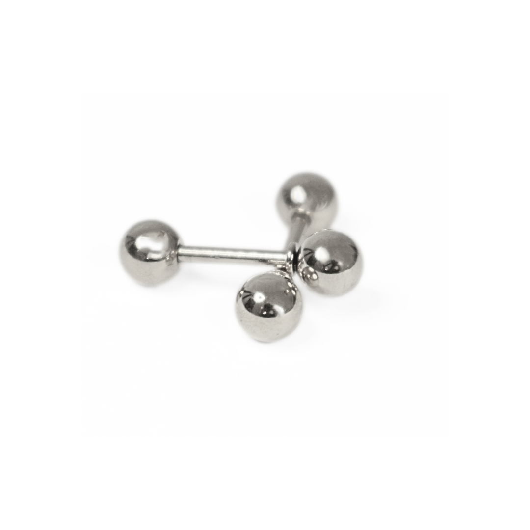 4mm Double ball studs - Gold