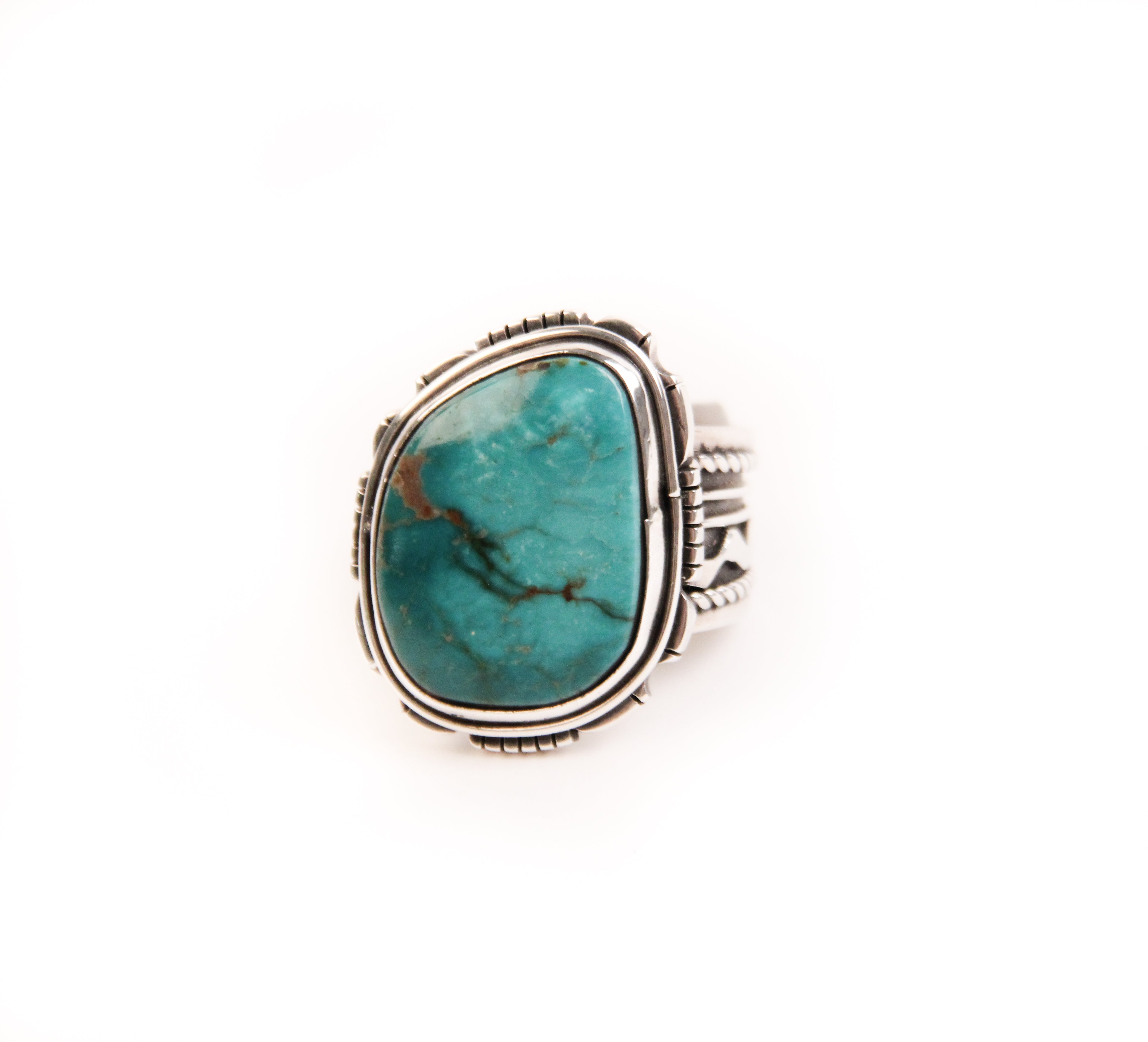 Raw Royston Turquoise Ring