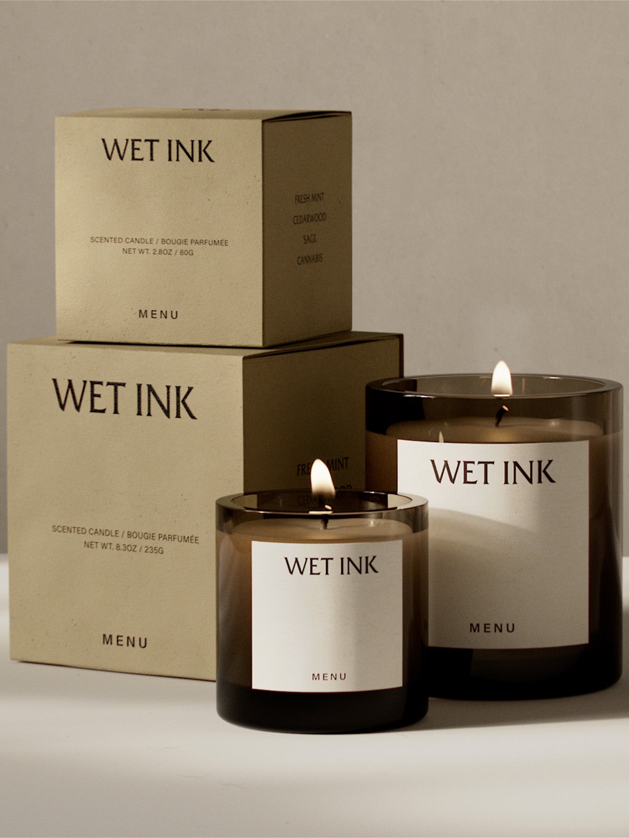 Olfacte Scented Candle. Wet Ink