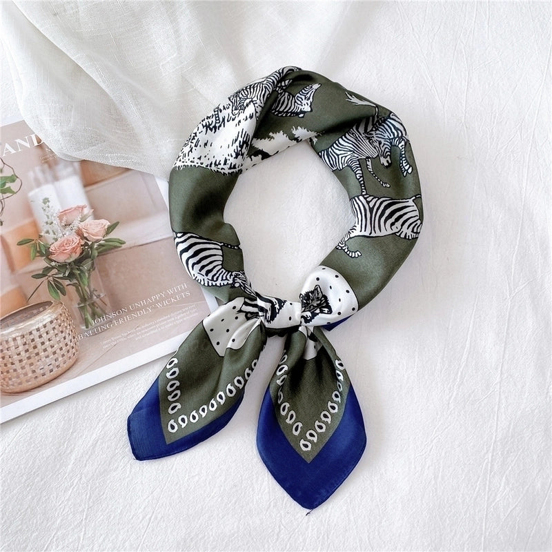 Simple Square Silk Scarf