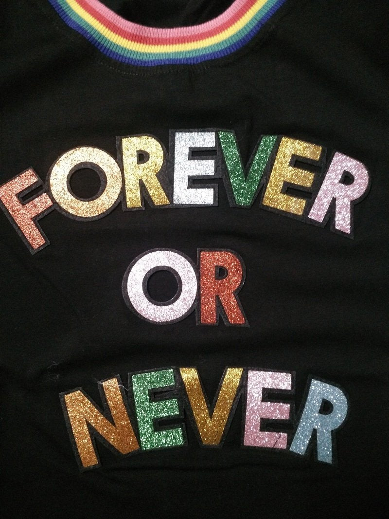 Forever or Never Holographic Tee