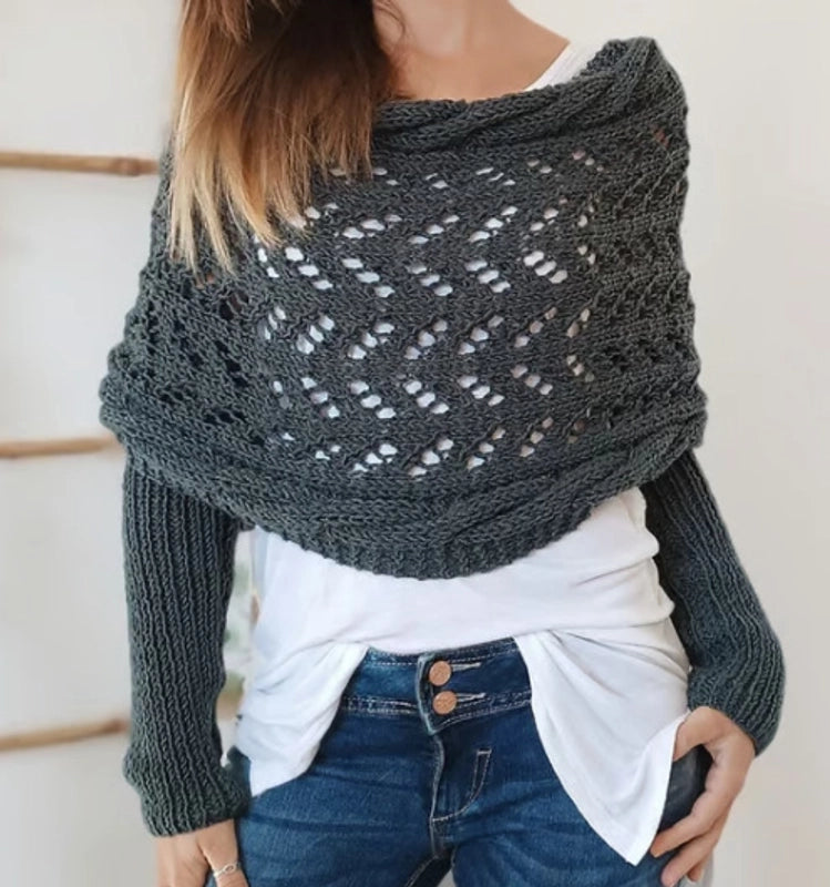 Women's Elegant Streetwear Solid Color Deer Plush Scarf Shawl