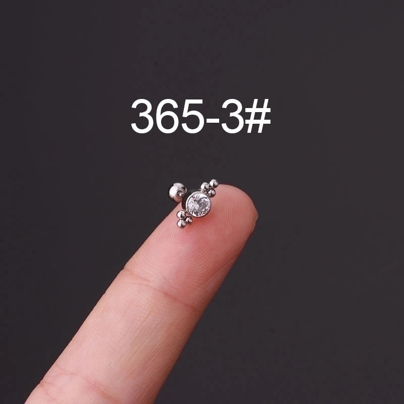 Ear Cartilage Rings & Studs Fashion Geometric 316L Stainless Steel  Plating