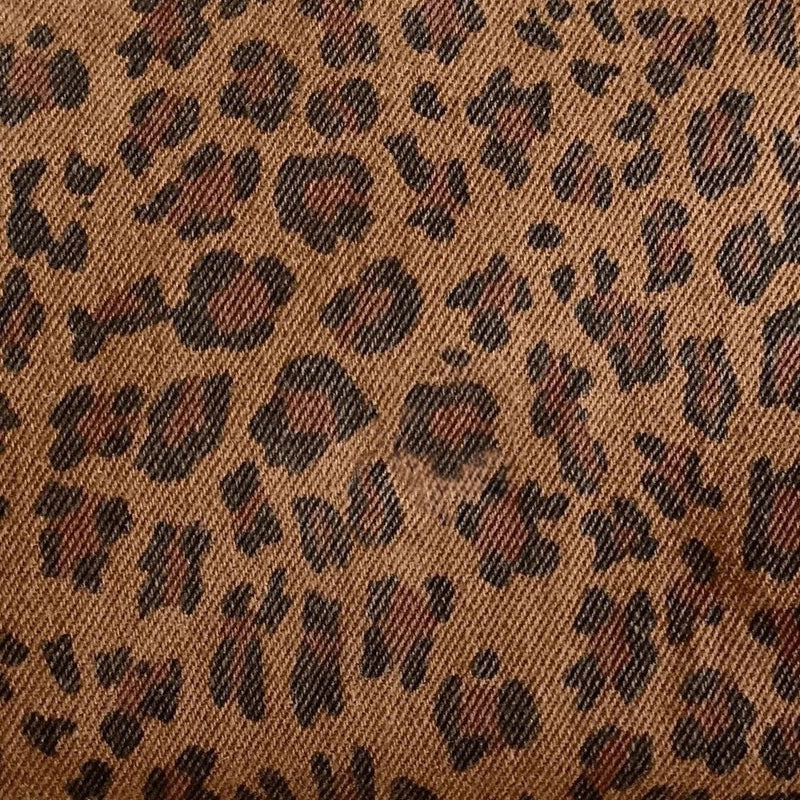 Women's Pu Leather Leopard Vintage Style Square Magnetic Buckle Shoulder Bag