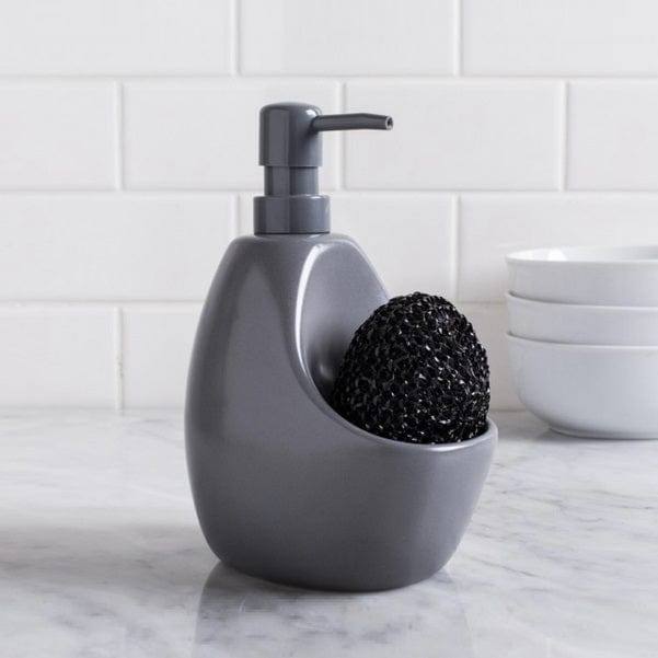 Joey Kitchen Soap Pump with Scrub - Charcoal