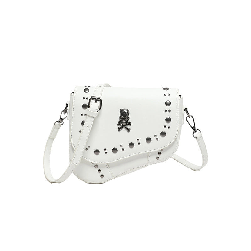 Women's Medium Pu Leather Cross Solid Color Streetwear Square Flip Cover Crossbody Bag