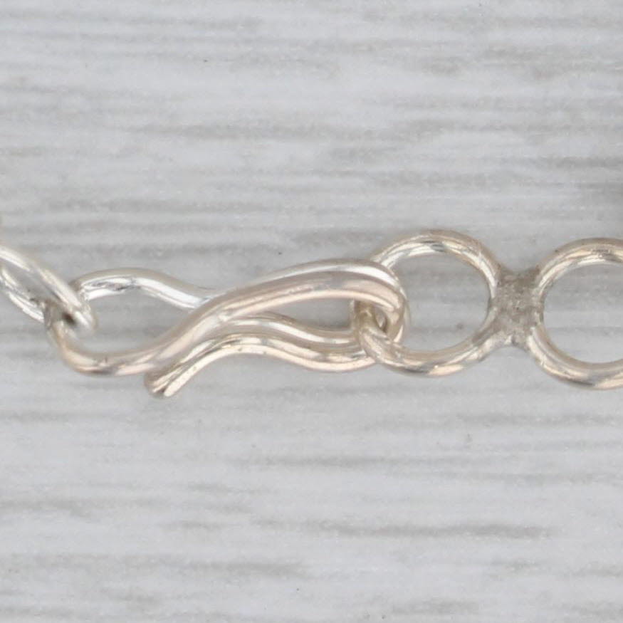 Vintage Native American Liquid Silver Chain Necklace Sterling Silver 23.5