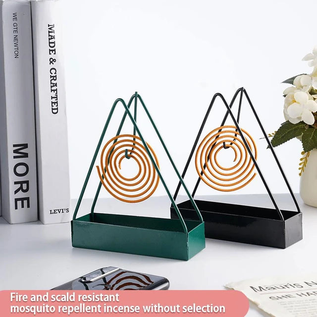 Fireproof Triangle Mosquito Coil Holder Stand in Iron