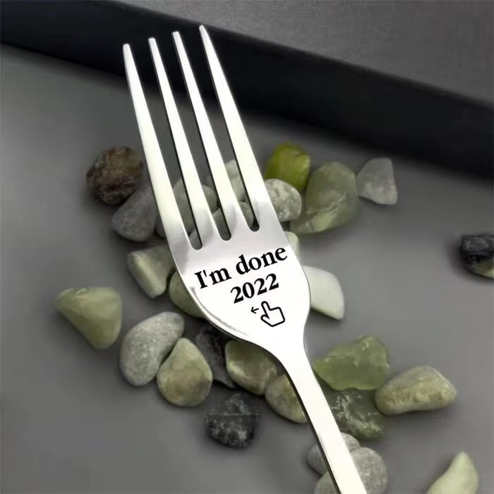🔥 BIG SALE - 47% OFF🔥🔥 Engraved Fork (With Gift Box)