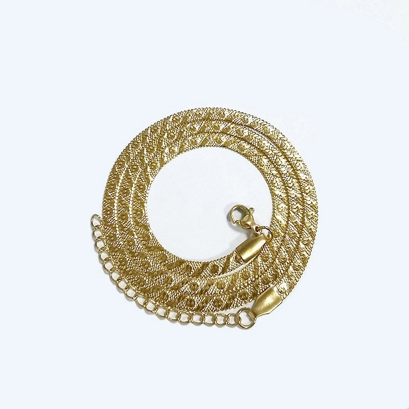 Minimalist Solid Color Titanium Steel Plating Necklace