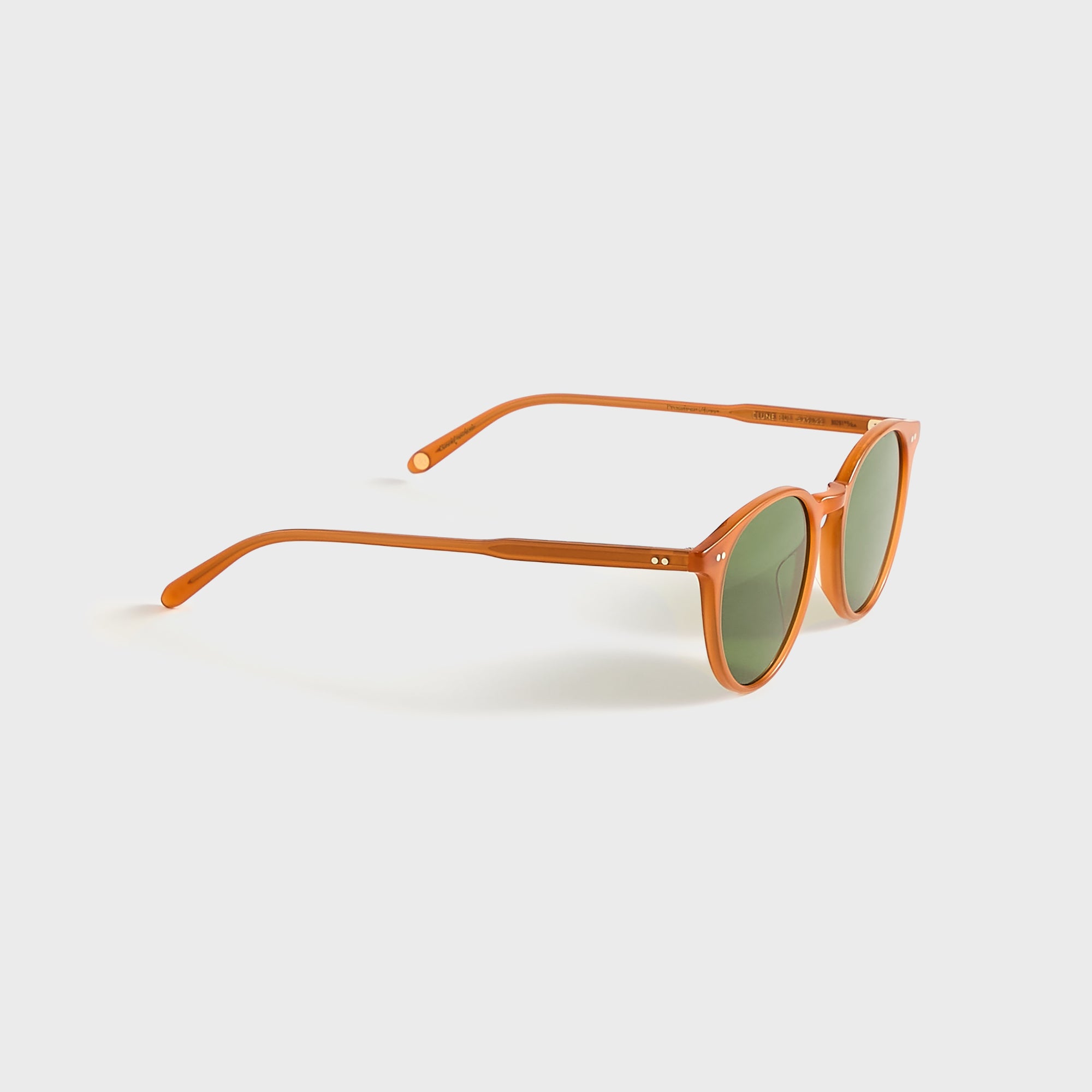 Garrett Leight Clune Sunglasses - Summer Sun / Semi Flat Pure Green