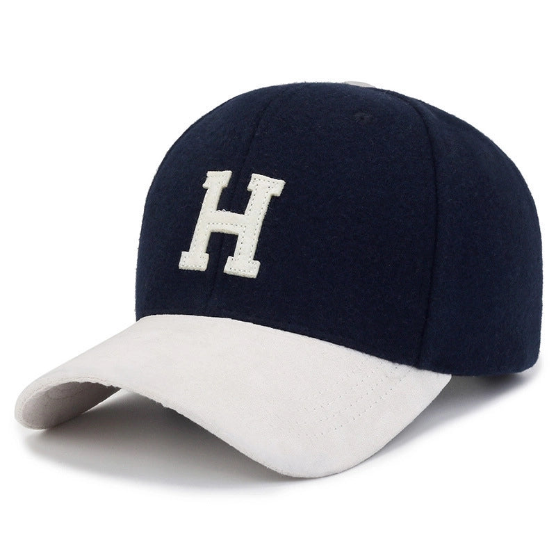 Women's Basic Minimalist Letter Embroidery Curved Eaves Baseball Cap