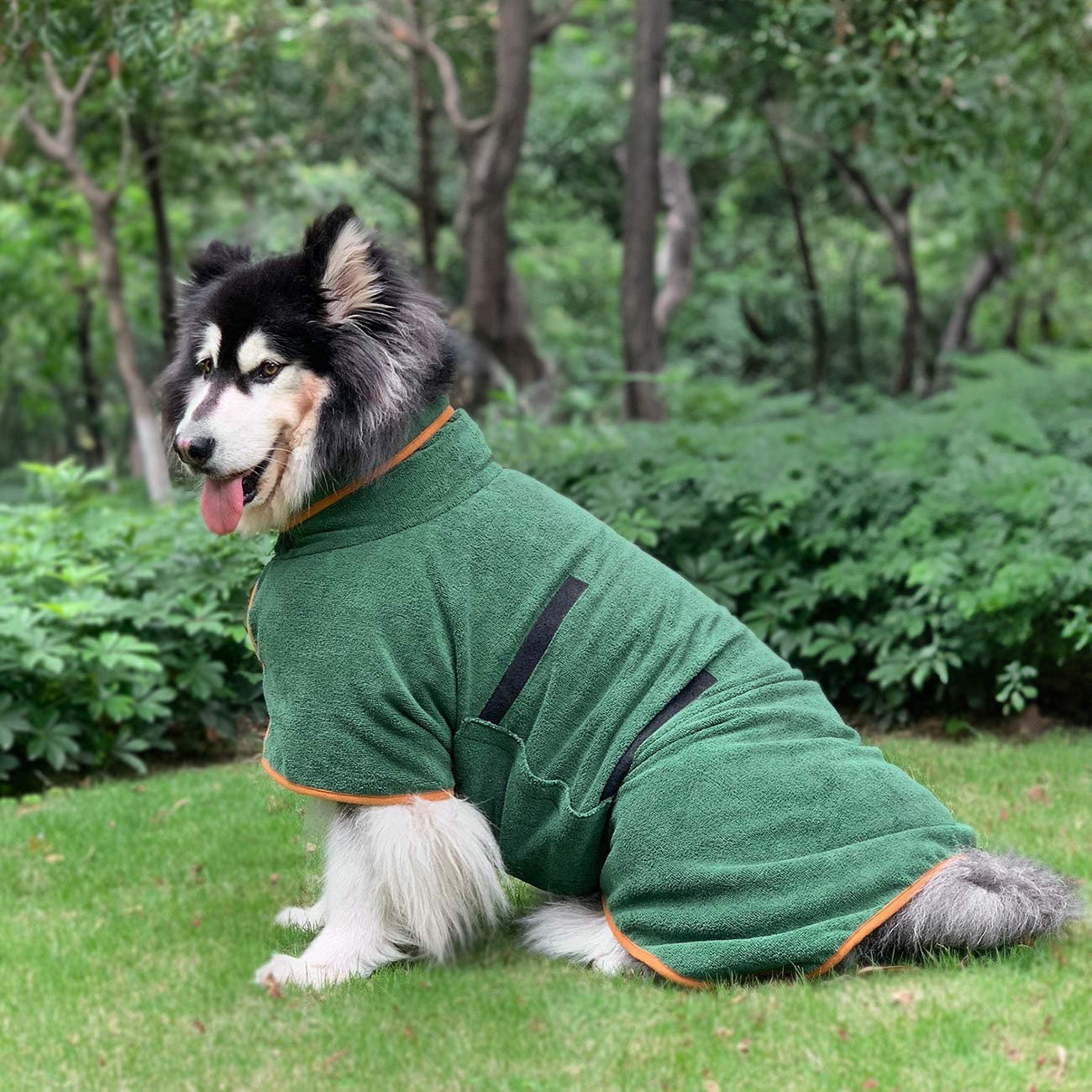 Happy Tails Dog Bathrobe